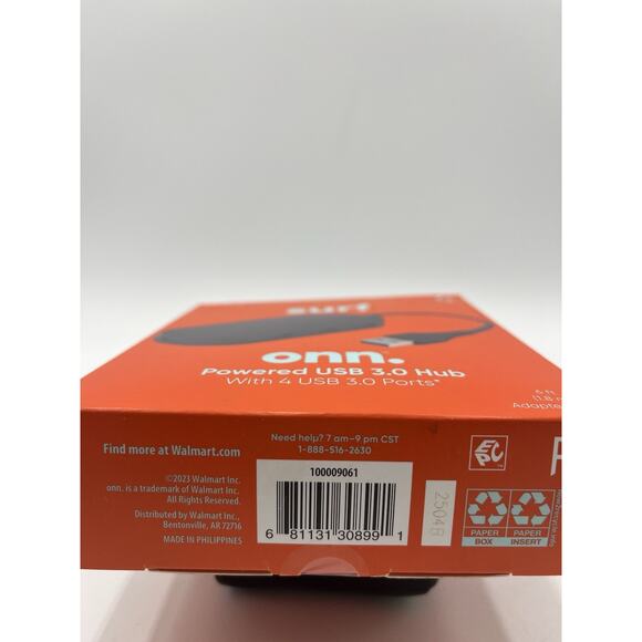 Surf Onn Black Wired 5V Powered USB 3.0 Hub with 4 USB 3.0 Ports - Picture 3 of 3